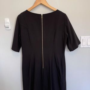 Black Tahari work dress with pockets